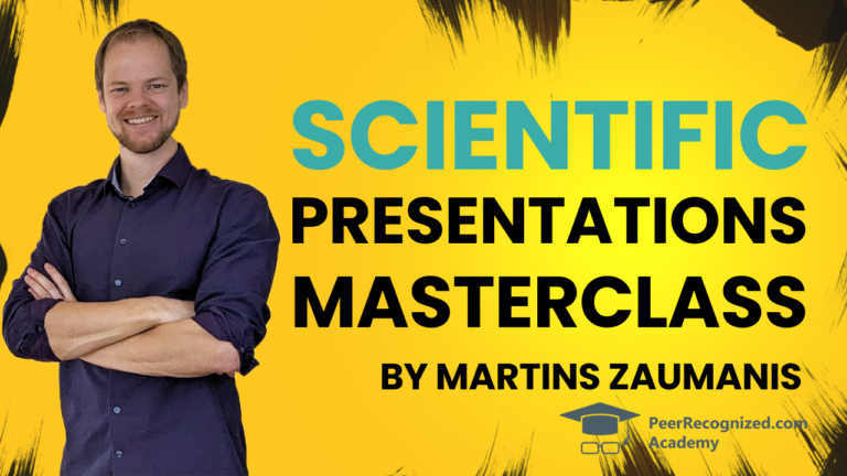 Poster of Scientific Presentations Masterclass and Martins Zaumanis